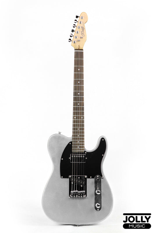 J-Craft T-2HC SH T-Style Electric Guitar with Gigbag - Metallic Silver