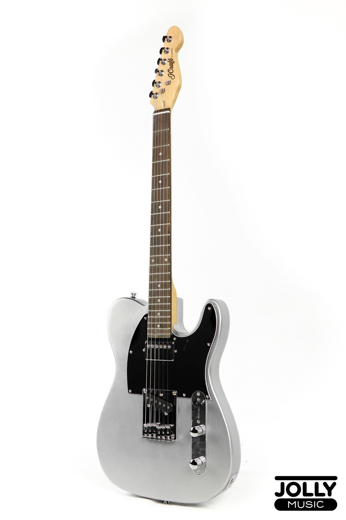 J-Craft T-2HC SH T-Style Electric Guitar with Gigbag - Metallic Silver