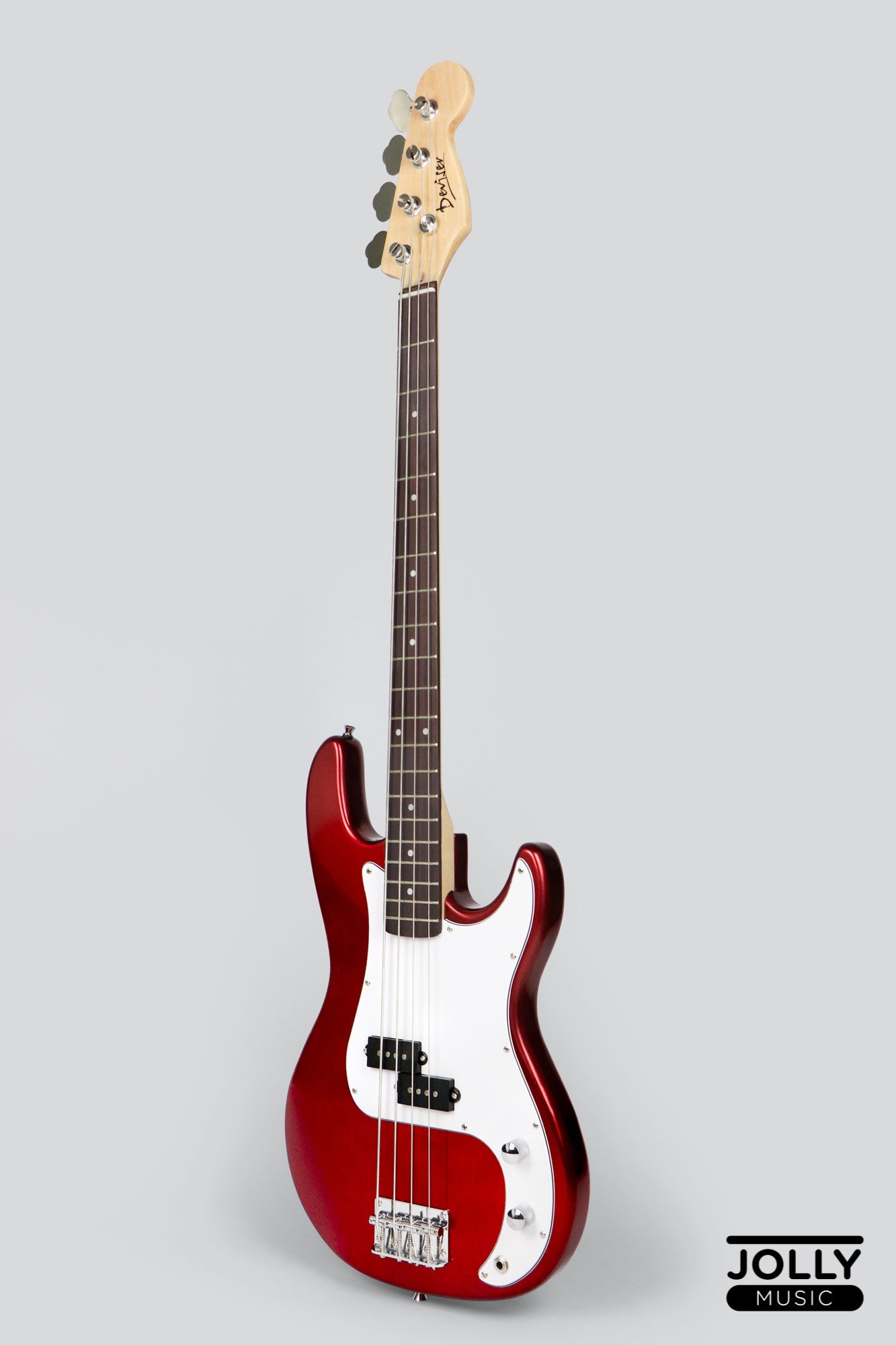 Deviser LB-1 Electric PB Series Guitar (Red) with Cable, Strap, and Gigbag