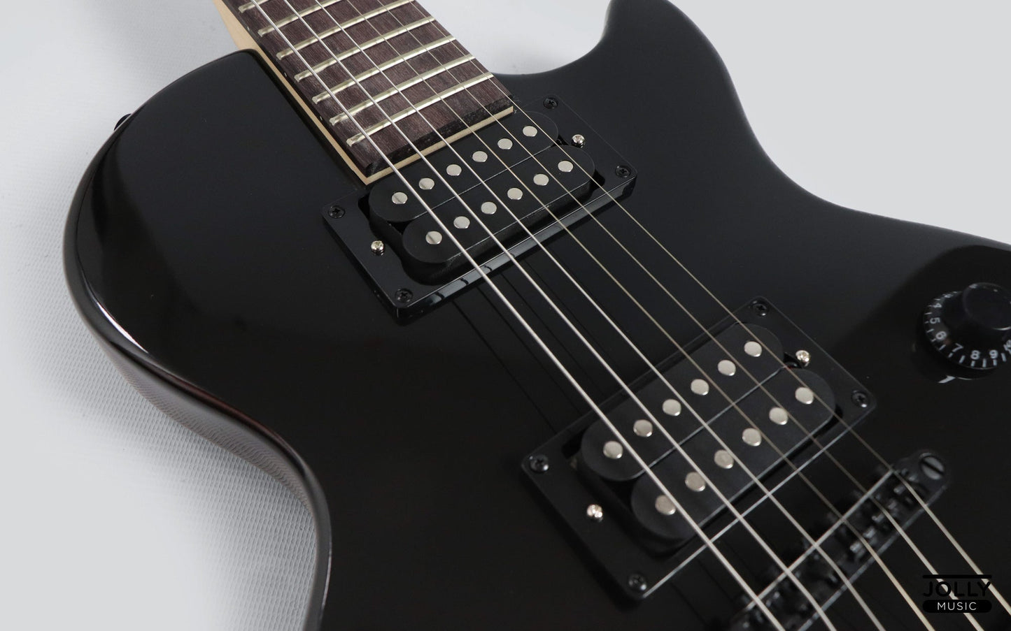 JCraft LPX-1 Single Cut Electric Guitar with Gigbag - Onyx