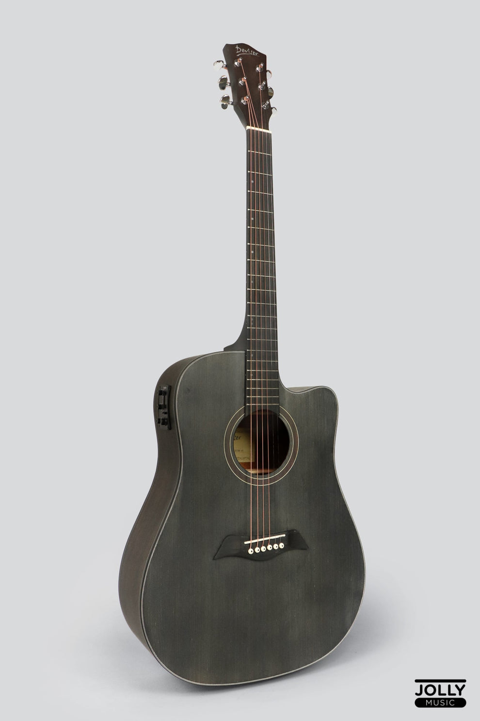 Deviser LS-130 EQ Transblack Dreadnought Acoustic-Electric Guitar ...