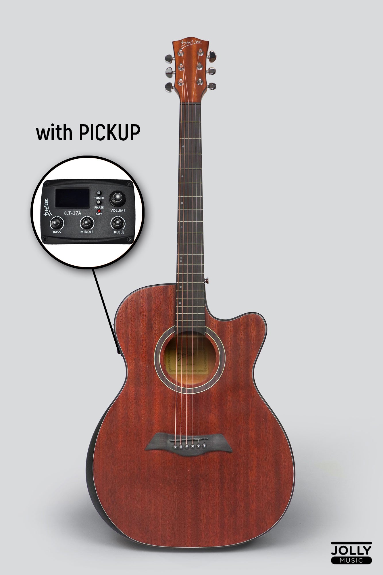 Deviser LS-550 EQ OM Acoustic-Electric Guitar
