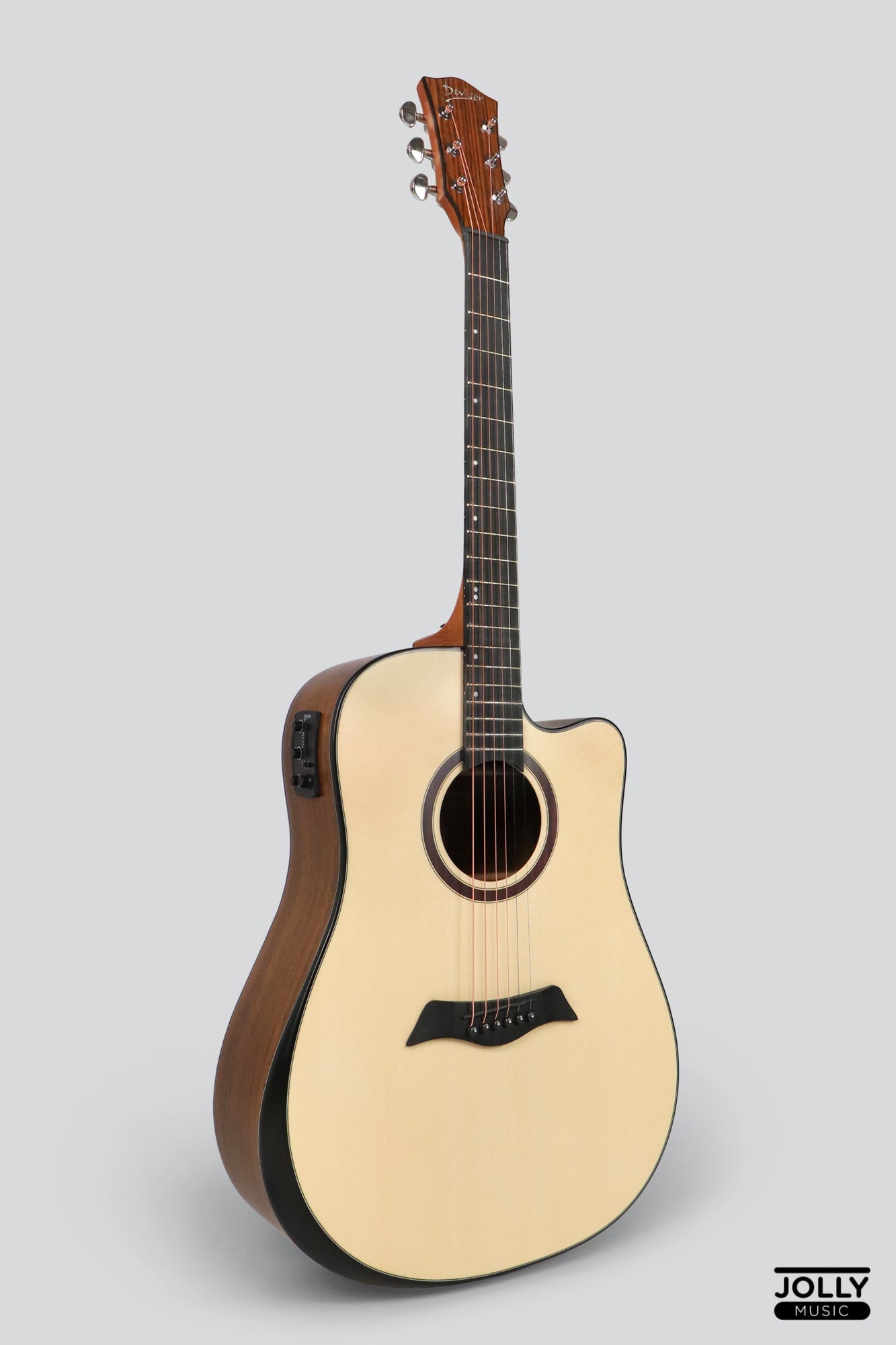 Deviser LS-570 EQ Dreadnought Acoustic-Electric Guitar