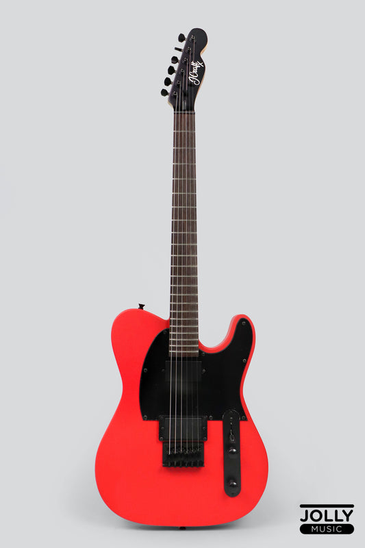 JCraft LTX-1 Double Humbucker Electric Guitar with Gigbag - Lockdown Red Ltd. Ed.