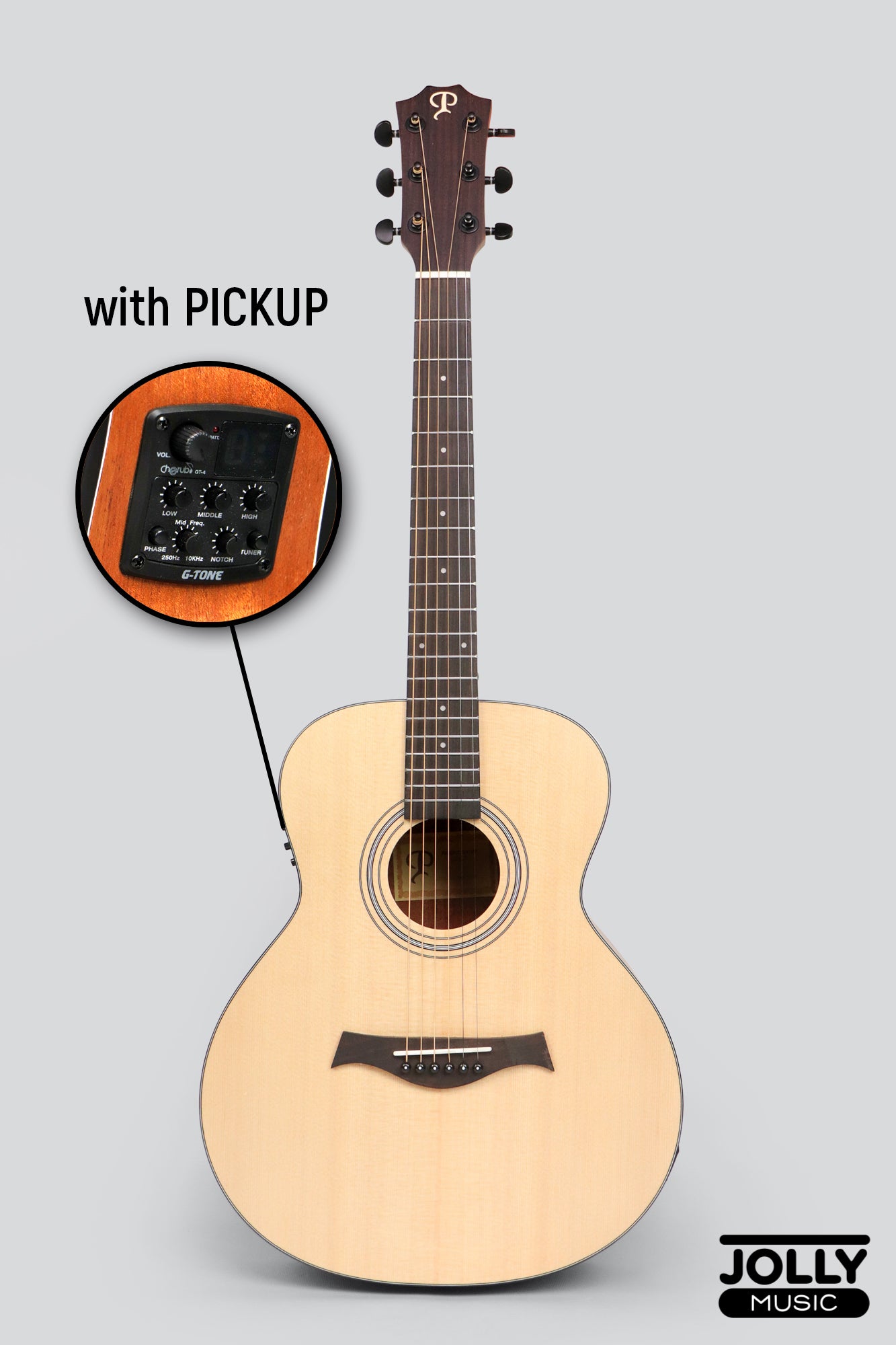 Phoebus Progeny Baby-15GSe GS Mini Acoustic-Electric Guitar w/ Gig Bag
