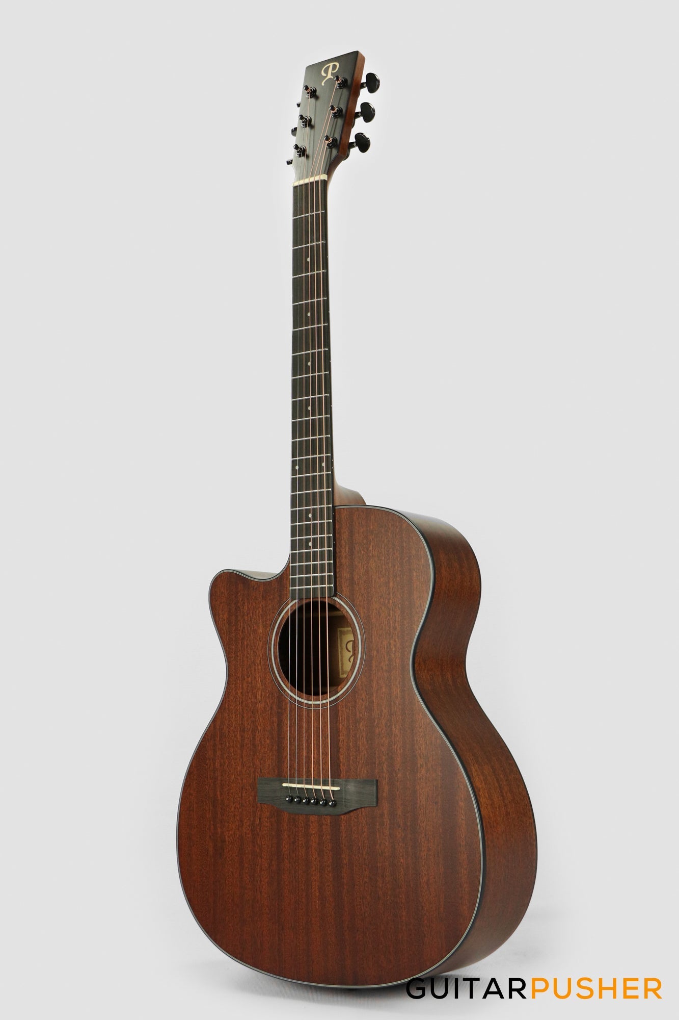 Phoebus PG-20Nc V3 OM All-Mahogany Acoustic Guitar w/ Gig Bag - LEFT HAND