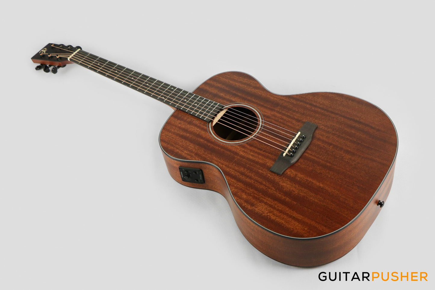 Phoebus PG-20NE V3 OM All-Mahogany Acoustic-Electric Guitar (Non-Cutaway) w/ Gig Bag