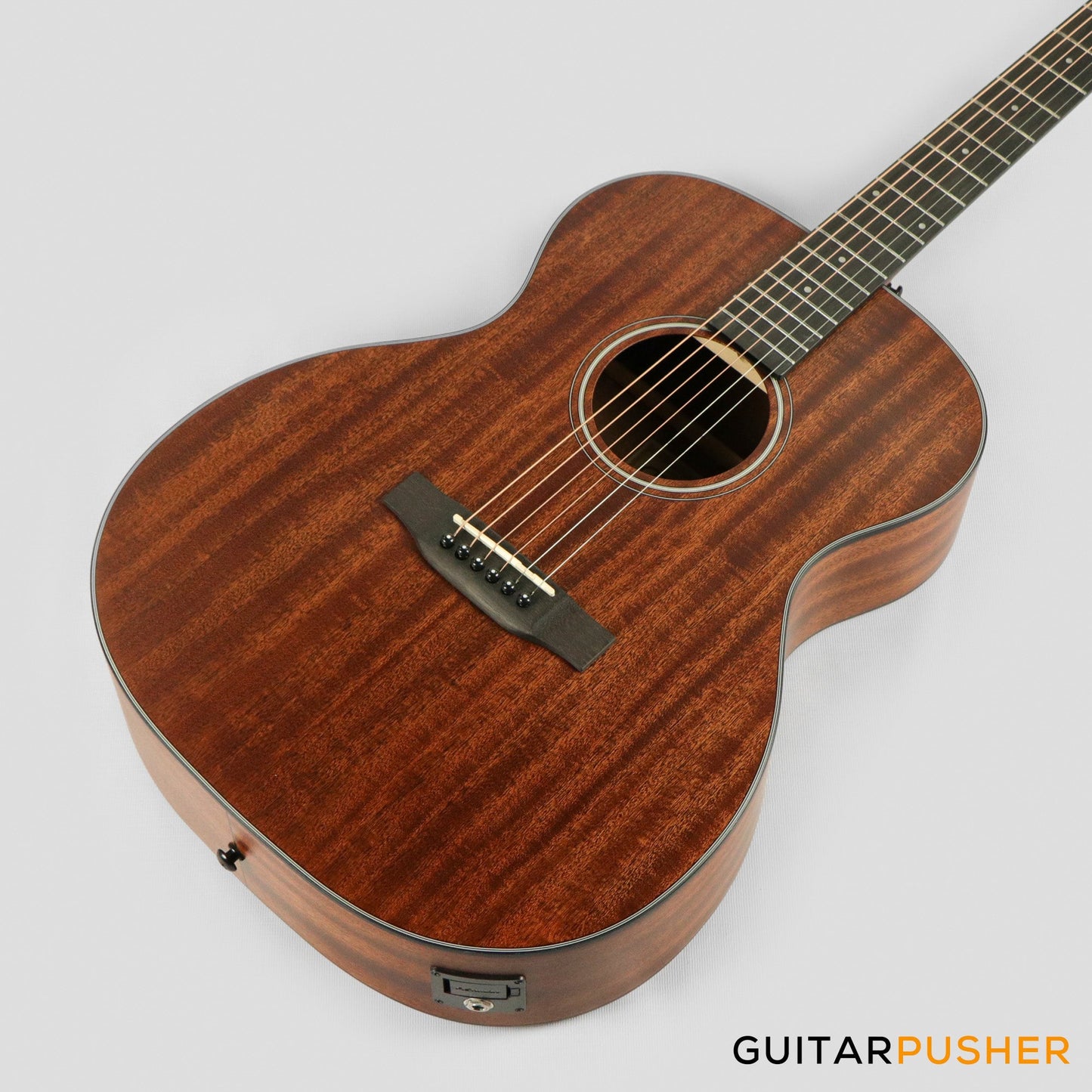 Phoebus PG-20NE V3 OM All-Mahogany Acoustic-Electric Guitar (Non-Cutaway) w/ Gig Bag