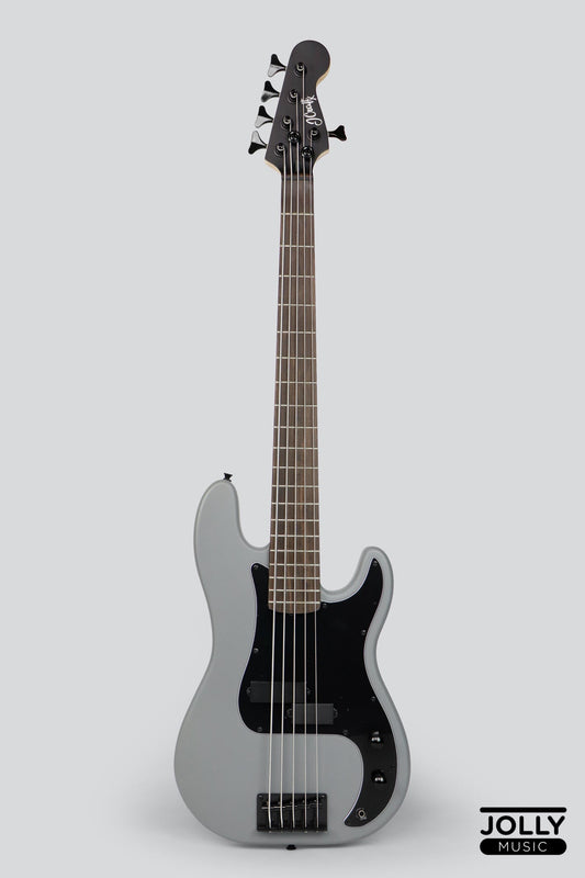 JCraft PBX-1 5-String Electric Bass Guitar with Gigbag - Gunmetal