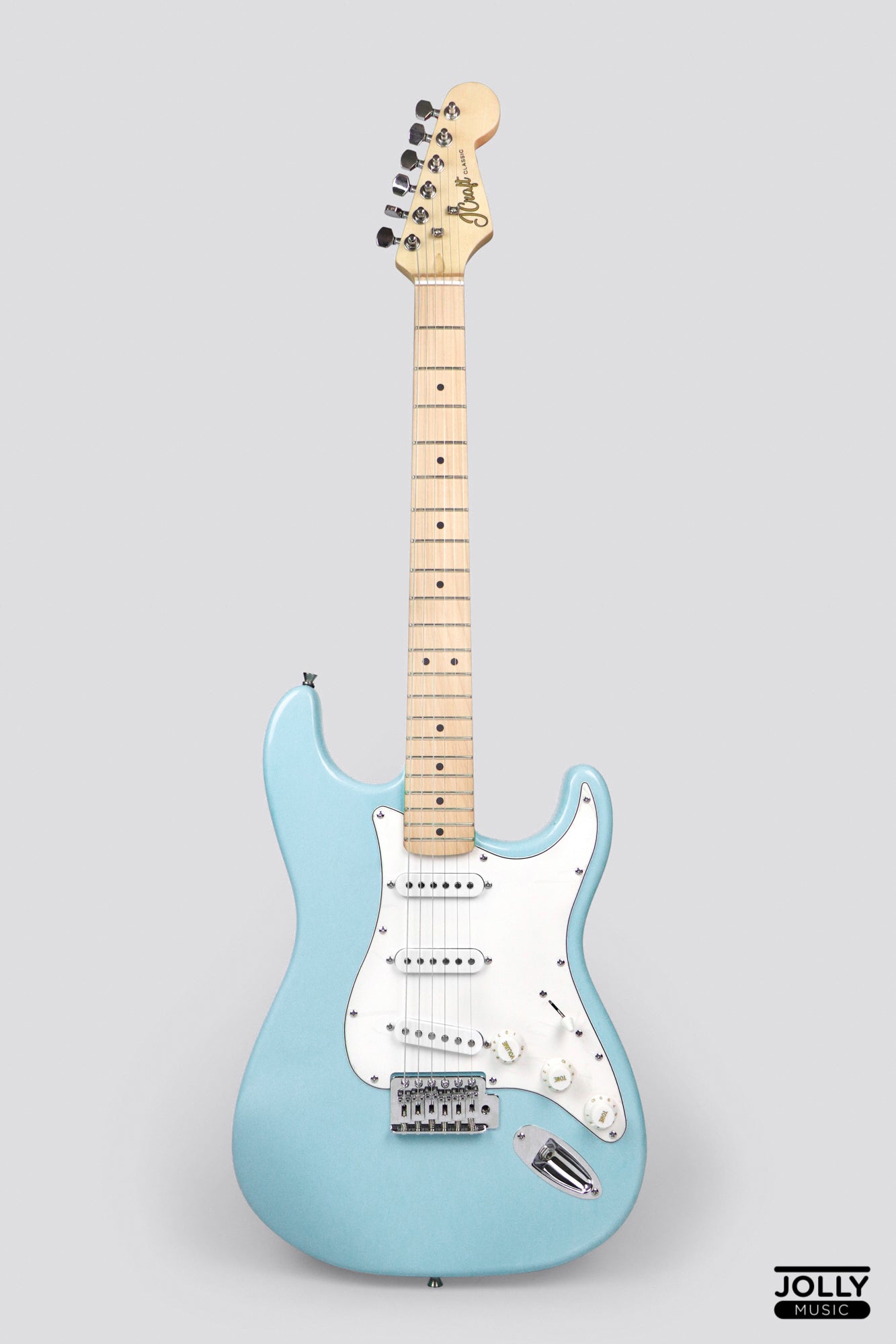 JCraft S-1 S-Style Electric Guitar with Gigbag - Light Blue