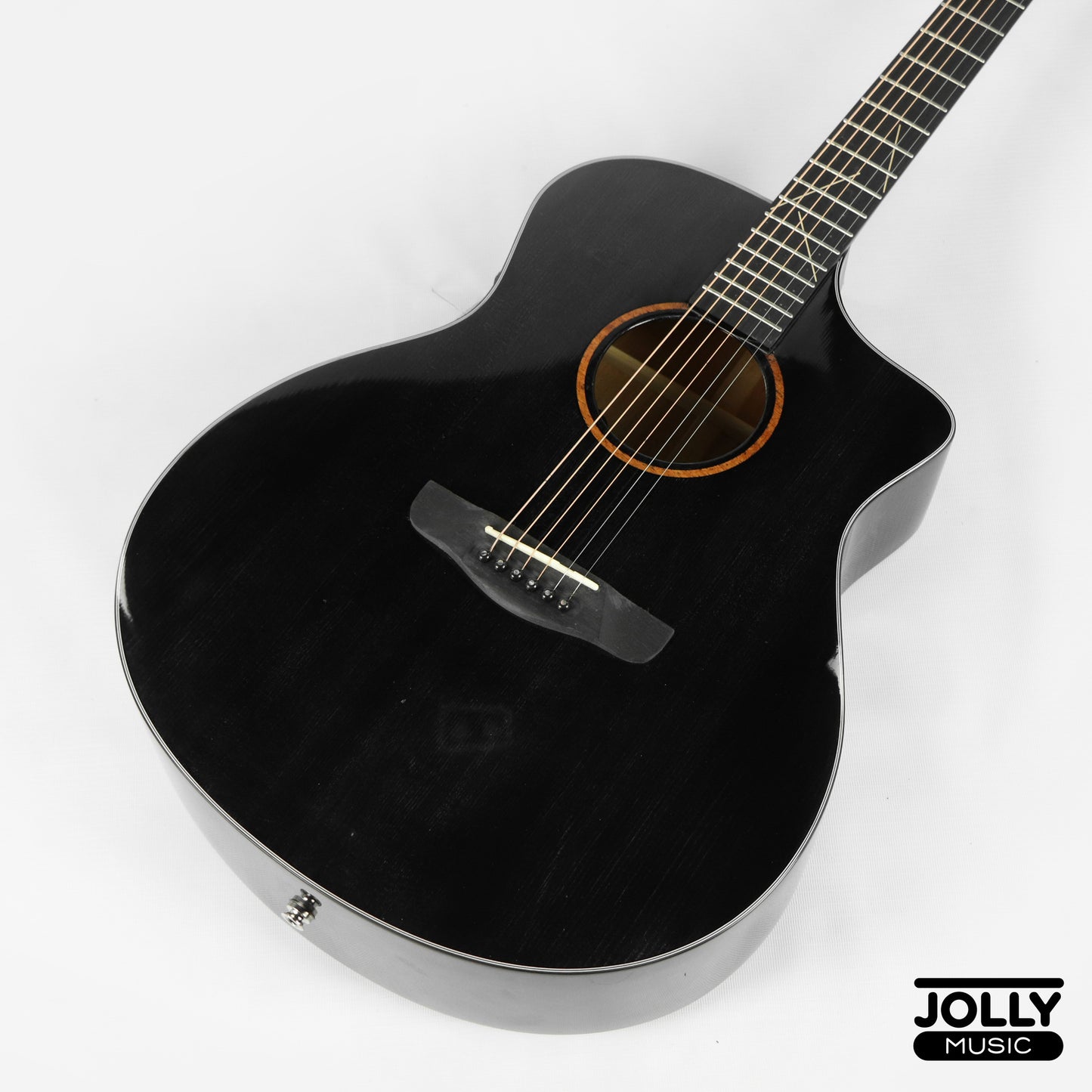 Sevillana 2101 EQ Solid Spruce Top Acoustic-Electric Guitar - Black