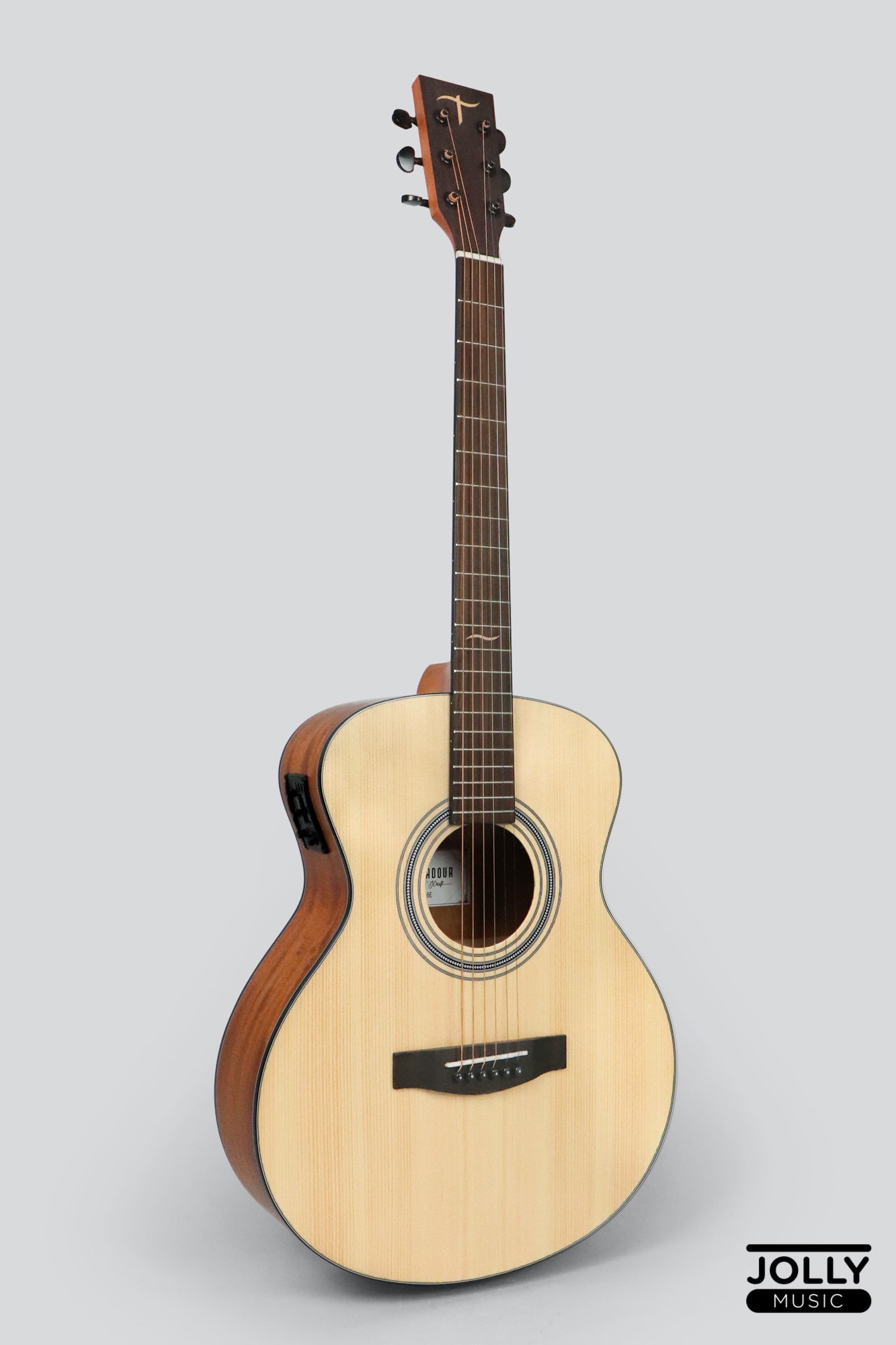 JCraft Troubadour TS-216E Solid Top Grand Symphony Acoustic Guitar with Pickups and Gigbag