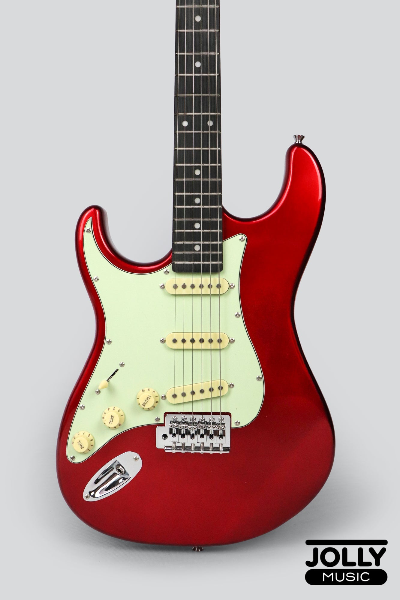 Tagima TG-500 S-Style Woodstock Series LEFT HAND - Candy Apple Red ...