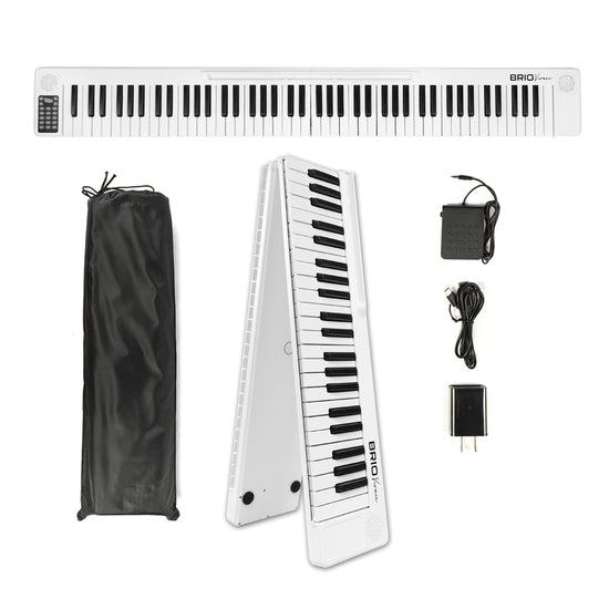 Brio BR01 Vivace Foldable Electronic Keyboard (Black) Jolly Music