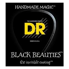 DR Black Beauties Coated Electric Guitar Strings Heavy Bottom - GuitarPusher