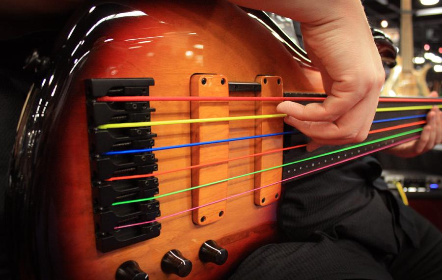 DR Neon Orange 4-String Bass Guitar Strings with K3 - GuitarPusher