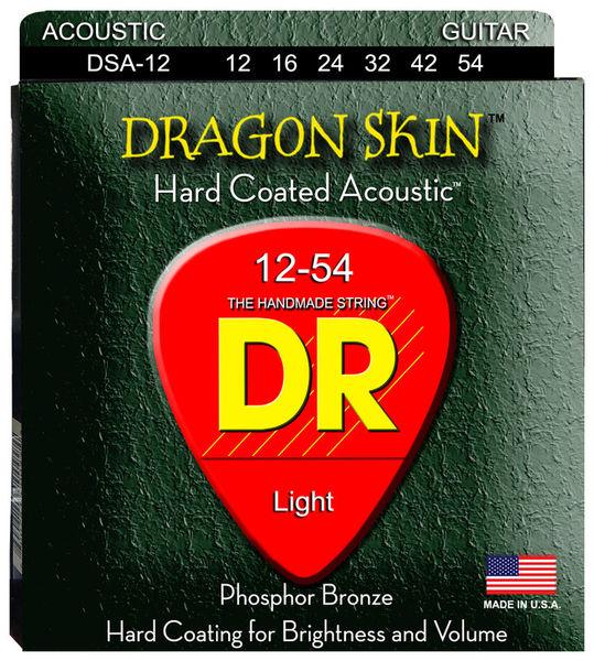 DR Dragon Skin Coated Phosphor Bronze Acoustic Guitar Strings - GuitarPusher