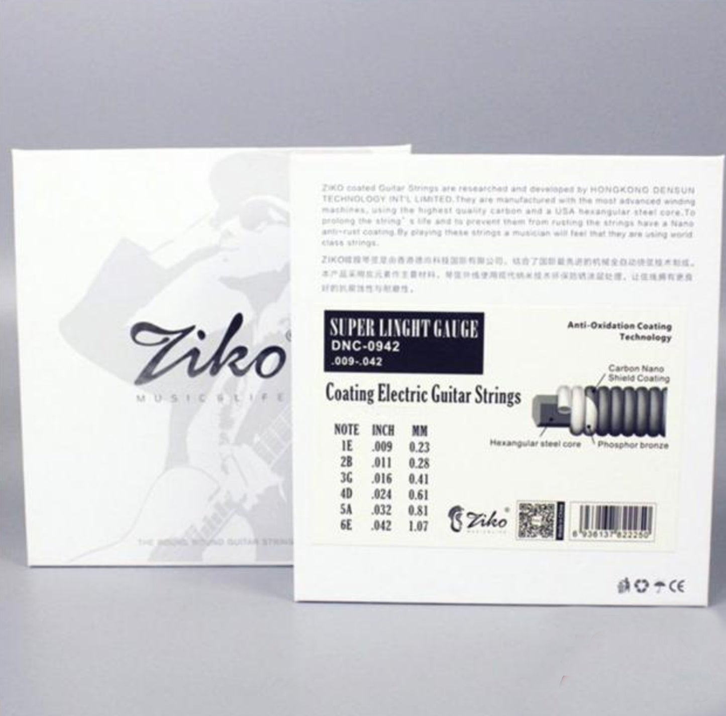 Ziko DNC-0942 Extra Light Special Nickel Coated Electric Guitar Strings