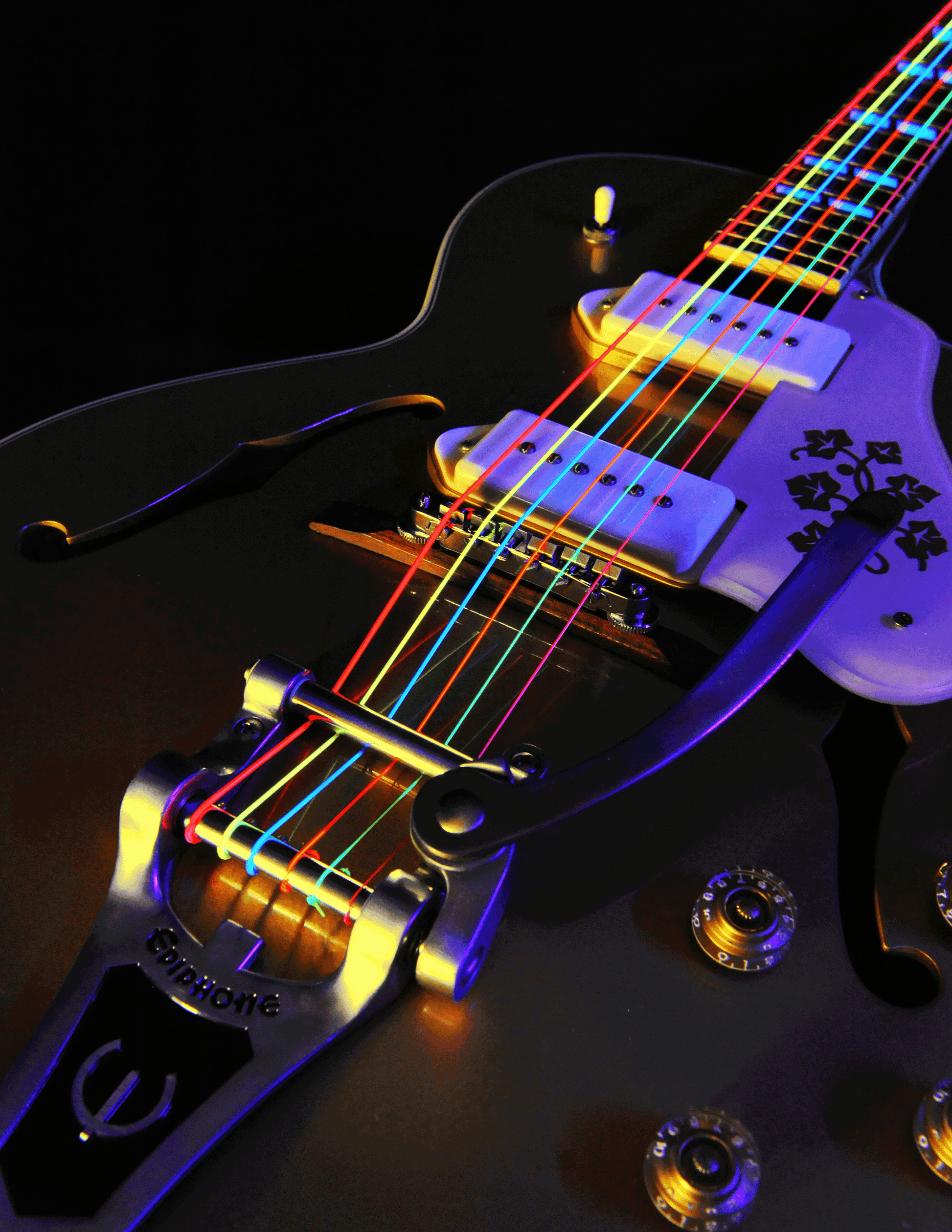 Electric discount guitar neon