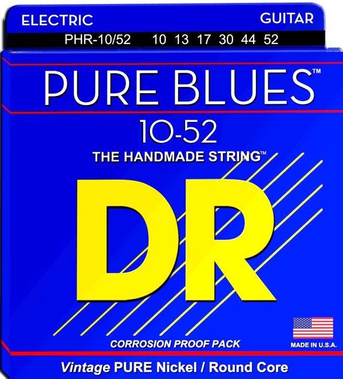 DR Pure Blues Real Vintage Nickel Electric Guitar Strings Heavy Bottom - GuitarPusher
