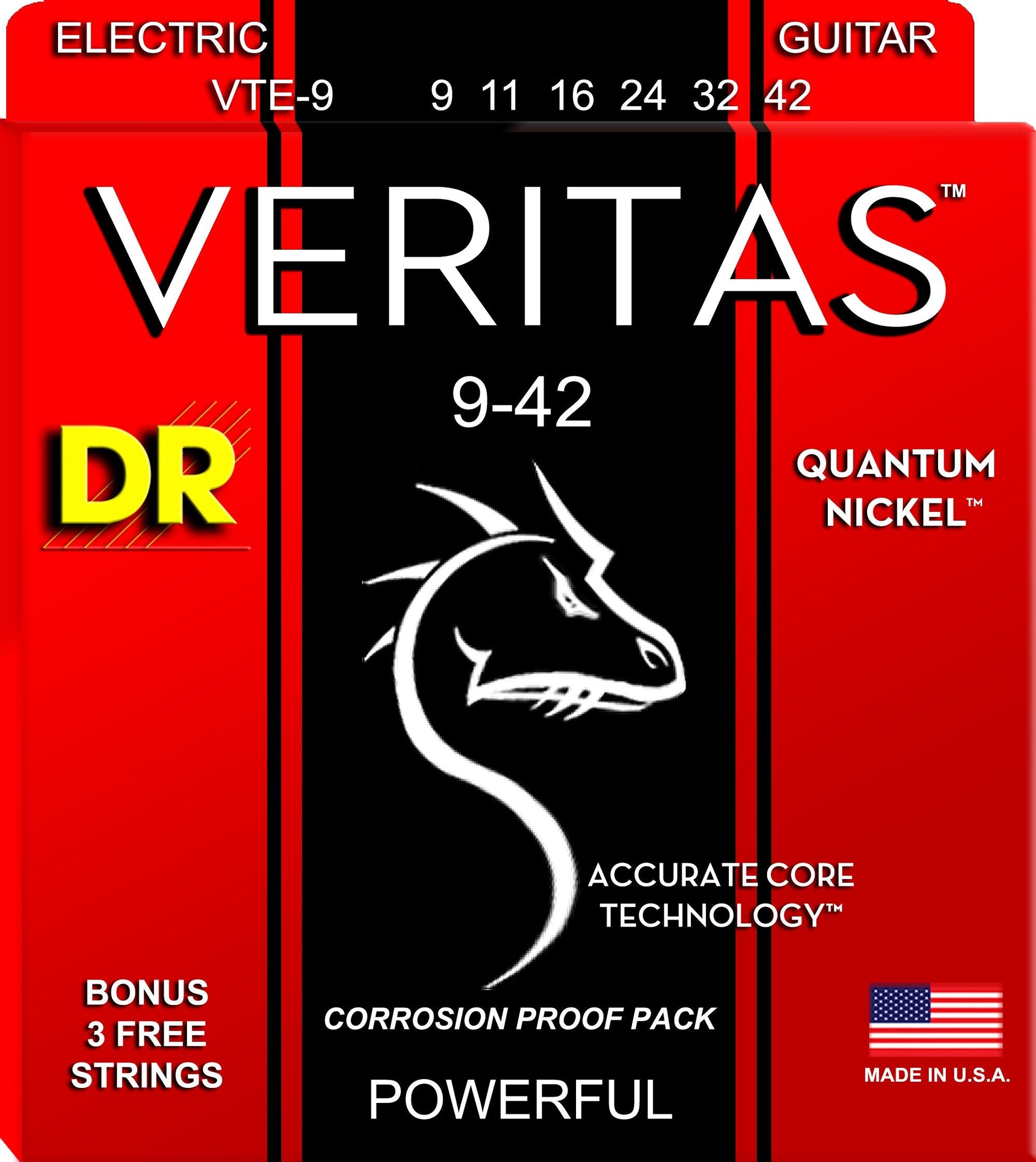 DR Veritas Extended Life Quantum Nickel Electric Guitar Standard Heavy Bottom - GuitarPusher